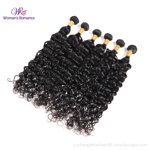 Woman`s Romance free sample hair bundles wholesale alibaba virgin human deep wave cuticle aligned hair 40 inch human hair